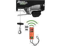 Ribimex 230v kabellier met afstandsbediening - afbeelding 2 van  3