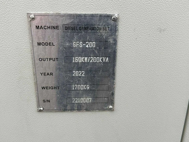 Ricardo - 2022 - diesel generator 200 kva - stroomgenerator - afbeelding 4 van  12