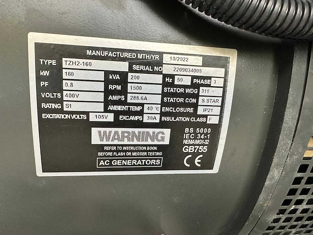 Ricardo - 2022 - diesel generator 200 kva - stroomgenerator - afbeelding 6 van  12