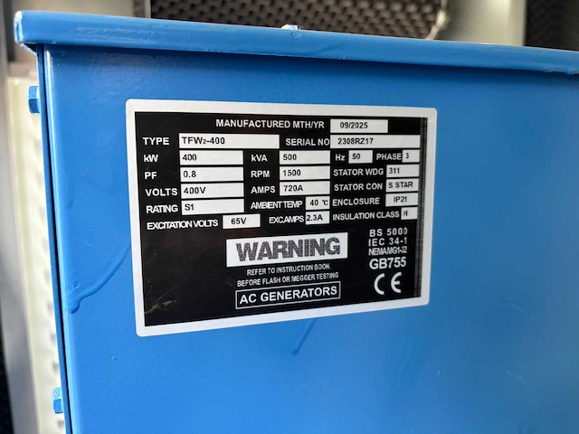 Ricardo - 2025 - tfw2-400 - stroomgenerator - afbeelding 4 van  22