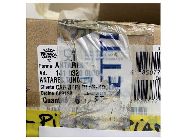 Richard ginori round flat antares 28 cm bone china plate - afbeelding 4 van  4