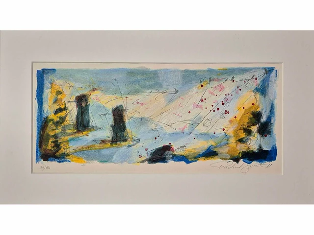 Richard smeets - zeefdruk - 35 x 65 - afbeelding 1 van  4