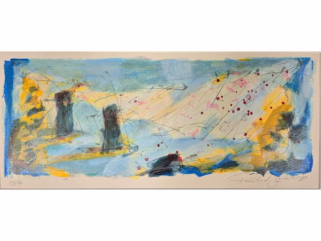 Richard smeets - zeefdruk - 35 x 65 - afbeelding 2 van  4