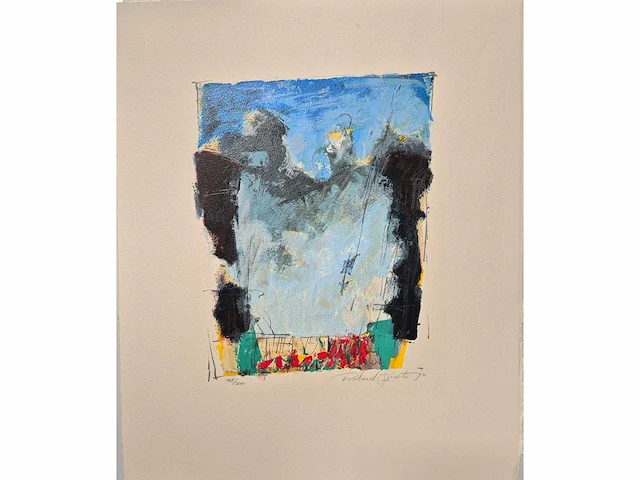 Richard smeets - zeefdruk - 40 x 33 - afbeelding 1 van  3