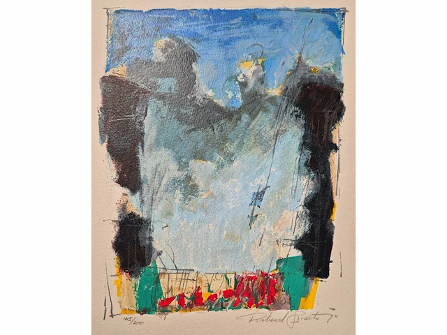 Richard smeets - zeefdruk - 40 x 33 - afbeelding 2 van  3