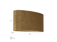 Richmond interiors addy gold velvet lampenkap - afbeelding 3 van  5