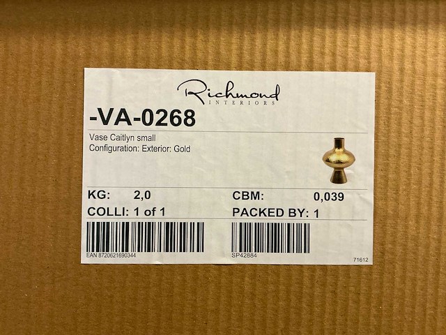Richmond interiors caitlyn vaas - afbeelding 3 van  3