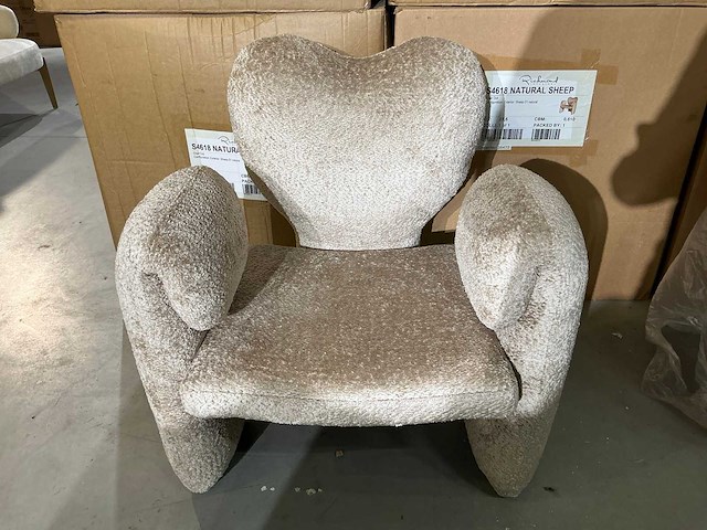 Richmond interiors didi sheep natural lounge stoel - afbeelding 4 van  4
