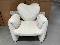 Richmond interiors didi sheep white lounge stoel - afbeelding 2 van  4