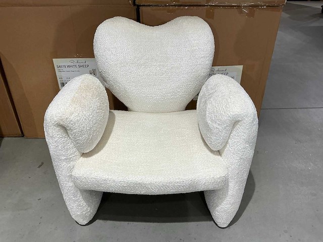 Richmond interiors didi sheep white lounge stoel - afbeelding 2 van  4