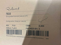 Richmond interiors fairmont natural eetkamertafel 270cm - afbeelding 5 van  5