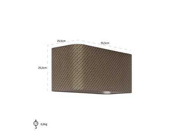 Richmond interiors geo rectangle lampenkap - afbeelding 3 van  5