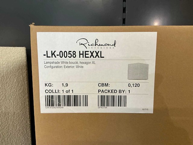 Richmond interiors hexagon xl lampenkap - afbeelding 5 van  5