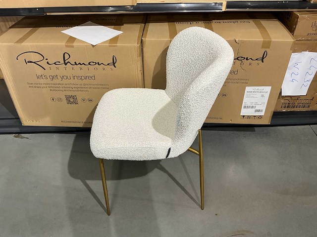 Richmond interiors odessa bouclè eetkamerstoel (2x) - afbeelding 2 van  5
