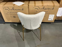 Richmond interiors odessa bouclè eetkamerstoel (2x) - afbeelding 2 van  3