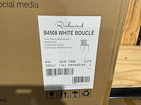 Richmond interiors odessa bouclè eetkamerstoel (2x) - afbeelding 1 van  2