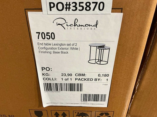 Richmond lexington bijzettafel - set van 2 - afbeelding 6 van  6