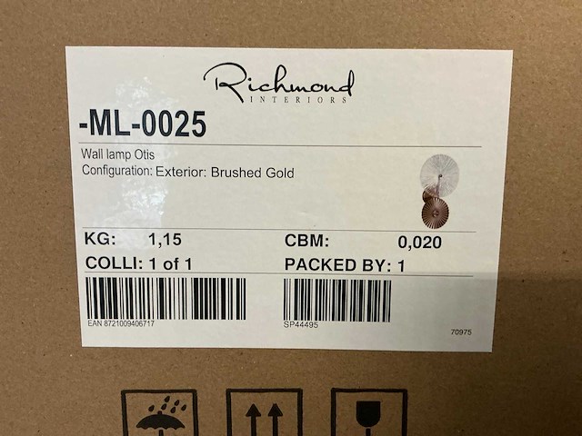 Richmond otis wandlamp - afbeelding 3 van  3