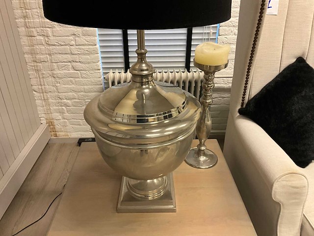 Richmond tafellamp met kandelaar (2x) - afbeelding 5 van  6