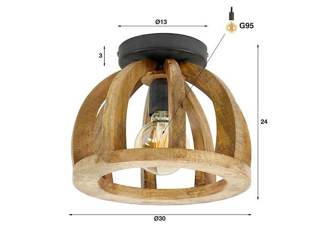 Rico plafondlamp - afbeelding 2 van  4