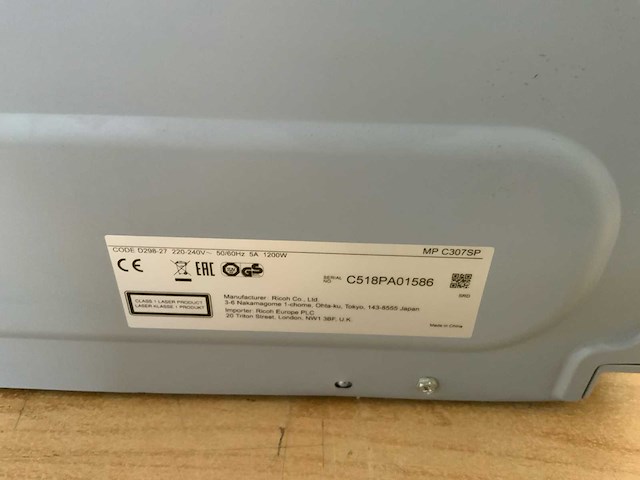 Ricoh - mp c307 - laserprinter - afbeelding 8 van  8