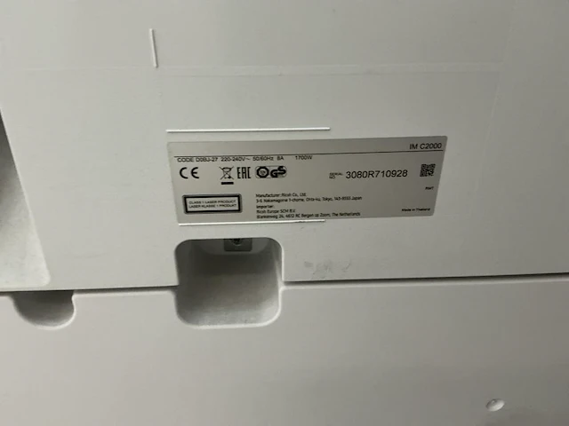 Ricoh im c2000 multifunctional printer - afbeelding 5 van  5