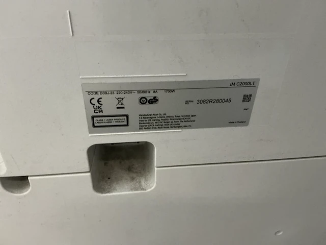 Ricoh im c2000 multifunctional printer - afbeelding 5 van  5