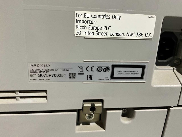 Ricoh mp c401 multifunctional - afbeelding 4 van  4