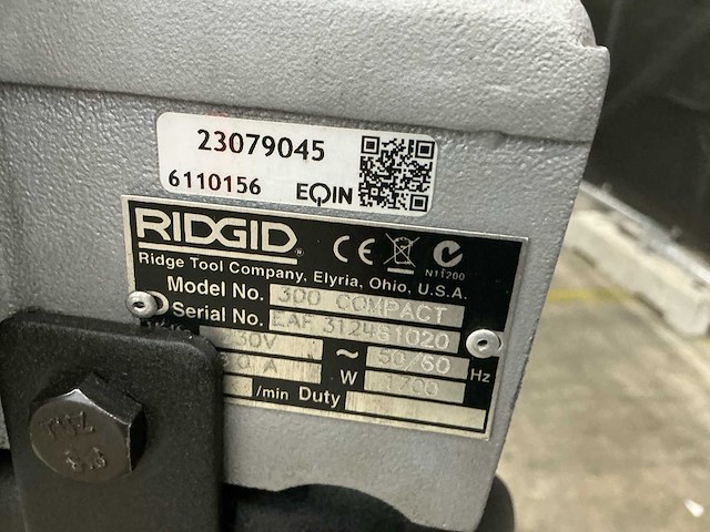 Ridgid - 300 compact - draadsnijmachine - afbeelding 8 van  16