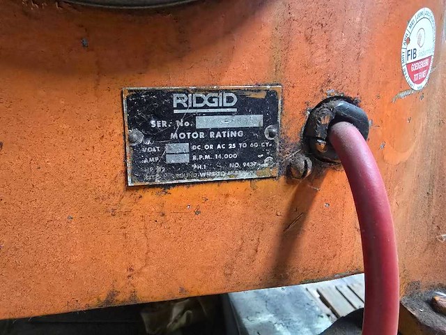 Ridgid - 535 - draadsnijmachine - afbeelding 8 van  8