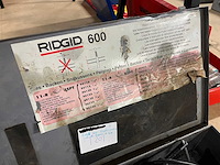 Ridgid - model 600 - draadsnijmachine met 5 draadsnijkoppen - afbeelding 5 van  6