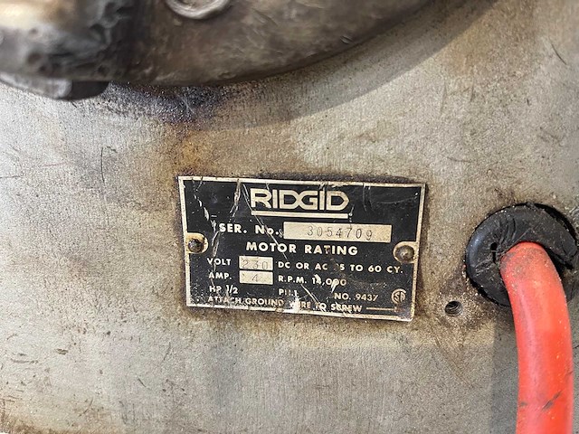 Ridgid - verrijdbare pijpen draadsnijmachine - afbeelding 4 van  5