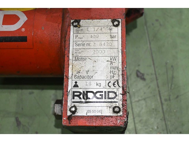 Ridgid 1 1/4h hydraulische buigmachine pers - afbeelding 4 van  4