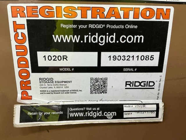 Ridgid 1020r monsterbox gereedschapswagen - afbeelding 10 van  10