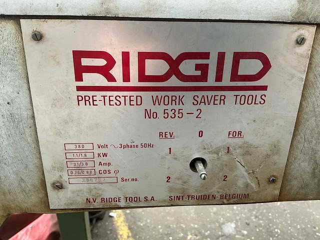 Ridgid 535-2 draadsnijmachine - afbeelding 7 van  9