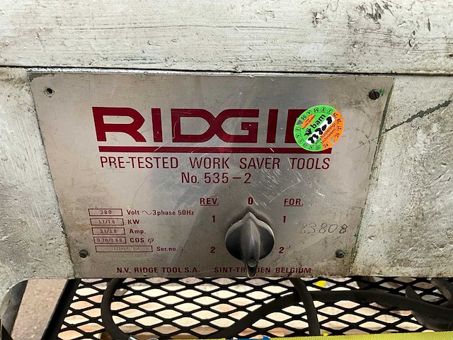 Ridgid 535-2 draadsnijmachine - afbeelding 4 van  4