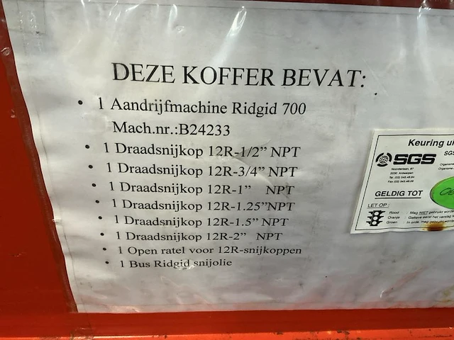 Ridgid draadslijpset - afbeelding 4 van  4