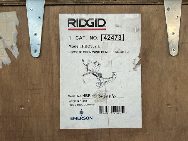 Ridgid hbo382 e elektrisch-hydraulische buigmachine - afbeelding 5 van  5