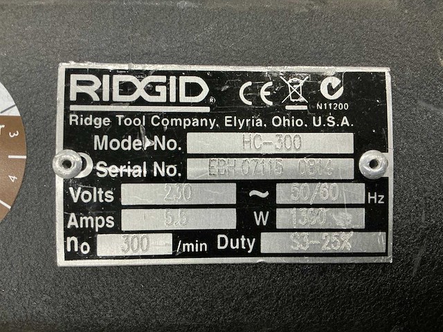 Ridgid hc-300 kettingboormachine - afbeelding 7 van  7