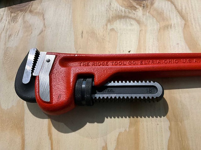 Ridgid heavy duty 18” pijptang (3x) - afbeelding 2 van  3