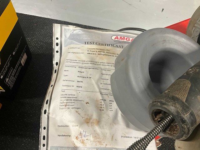 Ridgid k-39 ontstoppingsmachine - afbeelding 5 van  5