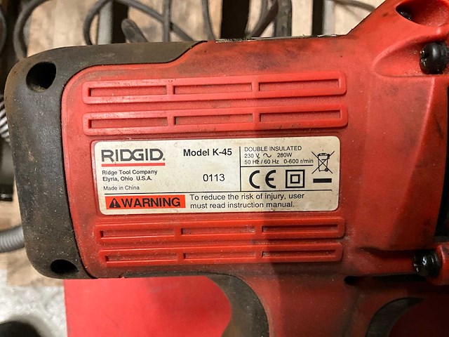 Ridgid k-45 rioolreinigingsmachine - afbeelding 3 van  4