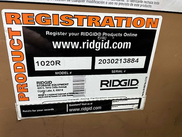Ridgid monster box model 1020r gereedschapswagen - afbeelding 7 van  7