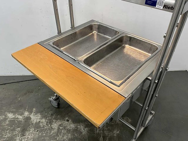Rieber - roll-in buffeto kuhl - rvs gekoeld mobiel buffetmeubel - afbeelding 4 van  8