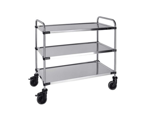 Rieber serveerwagen met 3 plateaus 870x570x950mm | nieuw - afbeelding 1 van  3