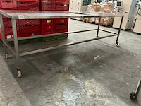 Riestvaststalen mobiele werktafel - afbeelding 2 van  6
