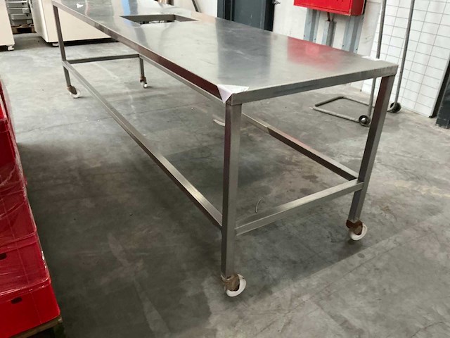 Riestvaststalen mobiele werktafel - afbeelding 4 van  6