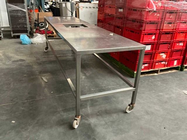 Riestvaststalen mobiele werktafel - afbeelding 6 van  6