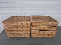 Rieten bakkersmand (8x) - afbeelding 1 van  4