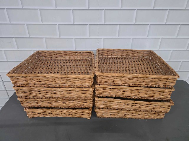 Rieten bakkersmand (8x) - afbeelding 2 van  4